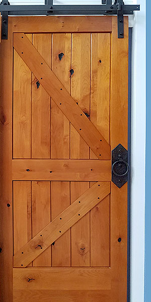 barnd door iron ring