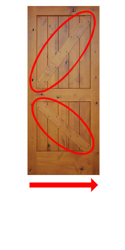 prefinished interior barn door straps