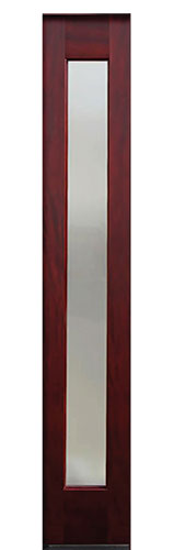 mahogany sidelite - 1 lite mistlite
