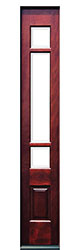 mahogany sidelite - 3 lite