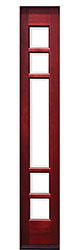 mahogany sidelite - 5 lite