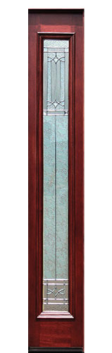 mahogany sidelite - 1 lite diablo