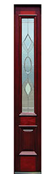 mahogany sidelite -  3 qtr lite strathmore