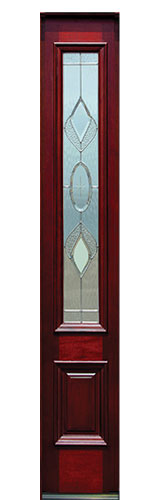 mahogany sidelite -  3 qtr lite strathmore