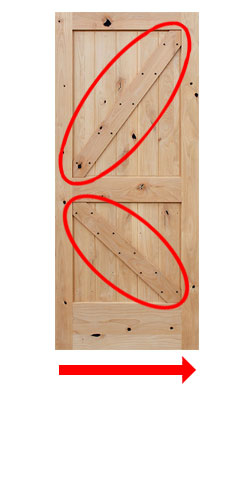 unfinished interior barn door straps