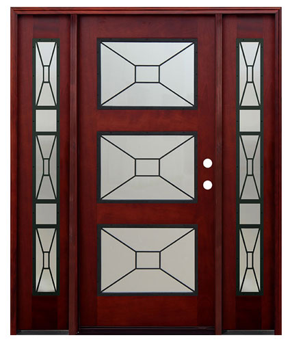 Contemporary 6'8 5 Panel with Mistlite Sidelites
