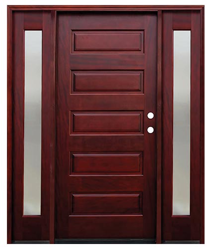 Contemporary 6'8 5 Panel with Mistlite Sidelites