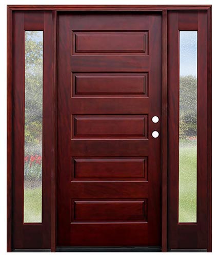 Contemporary 6'8 5 Panel with Seedy Sidelites