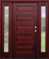 Contemporary 6-8 5 Panel with Seedy Sidelites