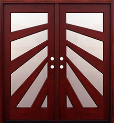 Contemporary 6-8 Fan Double Door