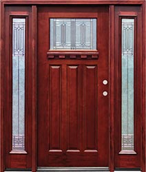 Craftsman 6'8 1 lite with Diablo Glass