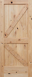 Interior Unfinished Alder Barn Door