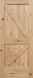 Interior Unfinished Alder Barn Door