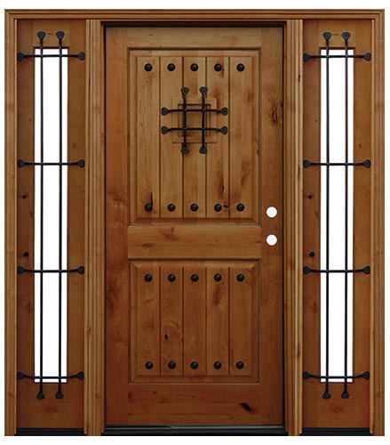 Rustic 6'8 2 Panel Flush
