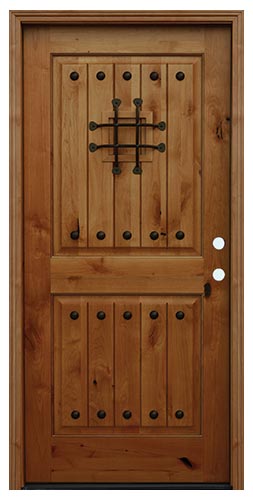 Rustic 6'8 2 Panel V-Groove