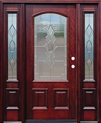 Traditional 6'8 Arch 3/4 Lite Strathmore with Sidelites